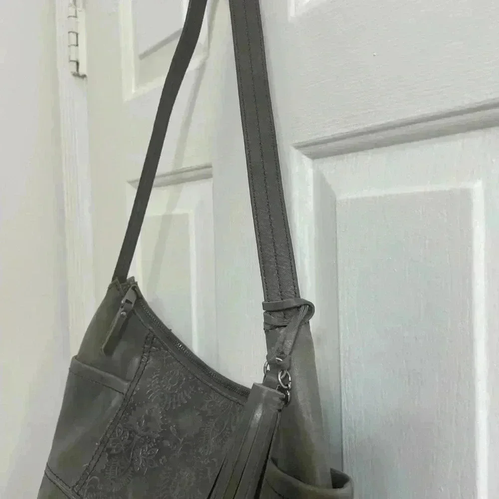 The Sak Kendra Leather Hobo Floral Embossed - Picture 3 of 9